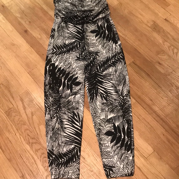 Bandeau jumpsuit print stretch jersey - Picture 2 of 6